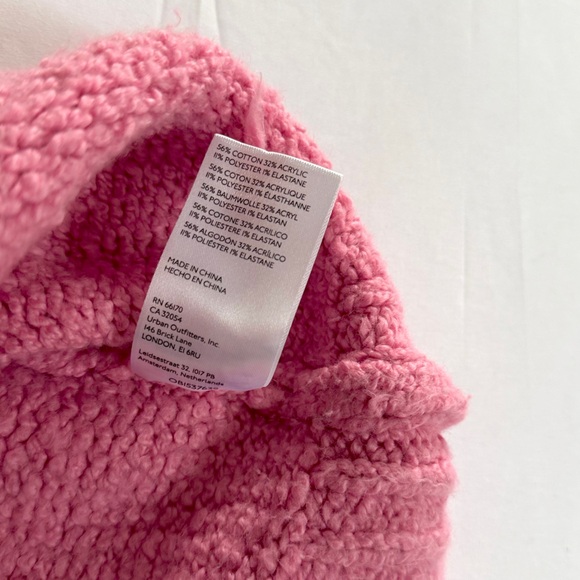 Pilcro for Anthropologie Bubble Gum Knit Cowl Neck Oversized Sweater Large - Picture 10 of 14